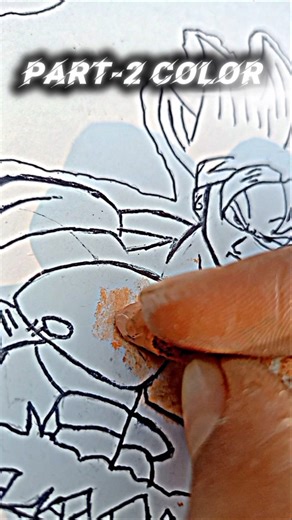 Goku art PERT-2 COLOUR #GOKU#viral #youtubeshorts #@TheartbyNR