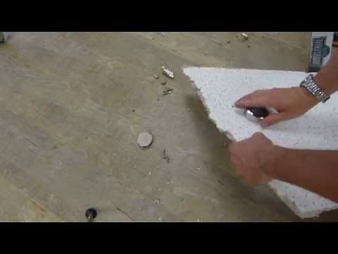 Ceiling tile hole cutting tricks
