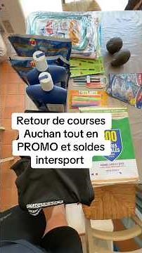 Auchan shopping trip back, everything on sale and Intersport sales