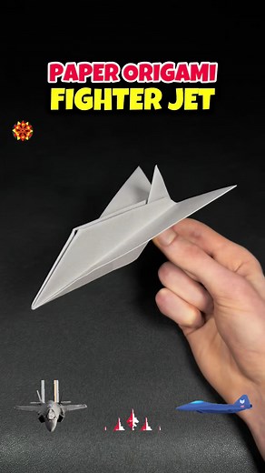 Origami Easy Paper Fighter Jet Airplane Craft Tutorial