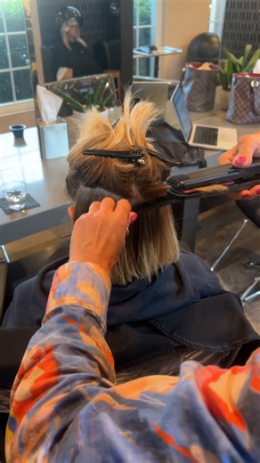 Our senior stylist, Gina, at Calista Salon & Spa is now offering Hair Botox!✨ What is Hair Botox and what can it do for you? Hair Botox is a smoothing treatment that is perfect for getting rid of frizz and adds hydration to the hair! If you struggle with frizz, lack of shine, and hydration this is the summer treatment for you!🩷 #hairbotox #hairbotoxtreatment #hairtreatments #hairessentials #haircare | Calista by Maria McCool