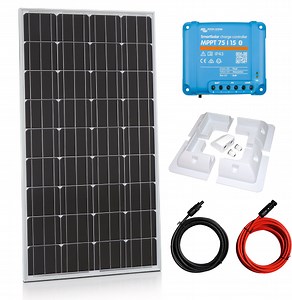 185W VICTRON ENERGY SOLAR PANEL KIT WITH 15A BLUETOOTH SMART MPPT CONTOLLER - Alpha Batteries
