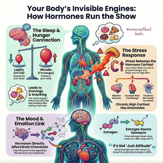 Your body is constantly adjusting hormone levels to keep you alive.