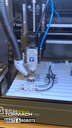 Tormach on Instagram: "The xsTECH Pro desktop router was on display at the Brats & Robots trade show in Madison, WI. This demo showcases automated engraving with a dobot arm, highlighting the xsTECH Pro’s compatibility with Industry 4.0 automation. Smart, safe, and built for hands-on learning in modern classrooms. #CNC #Automation #MadeWithTormach #Education #STEM #industry40"