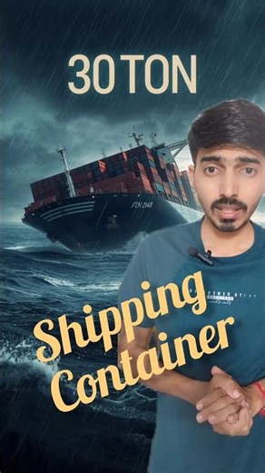 😱 What Happens When a 30-Ton Container Falls Into the Ocean? #chiragtilava #shippingcontainers