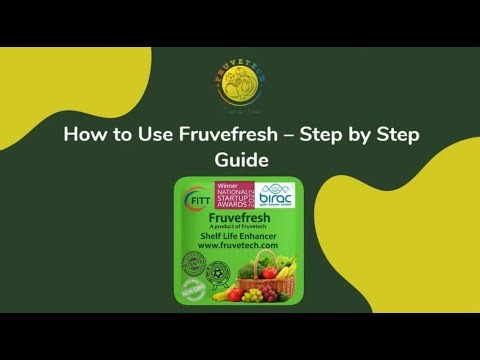 How to Use FruveFresh | Freshness in 6 Easy Steps