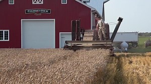 397K views · 10K reactions | 1950 Massey Harris Super 26 Combine | Farmall Lovers | Facebook