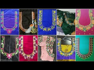 100+Latest Computer work embroidery Blouse designs 2023/Machine embroidery work blouses
