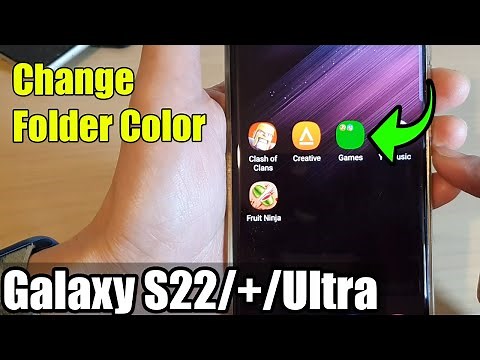 Galaxy S22/S22+/Ultra: How to Change Folder Color