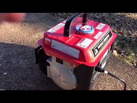 Harbor Freight 900 Peak/700 Running Watts, 2 HP (63cc) 2 Cycle Gas Generator - Kill A Watt results