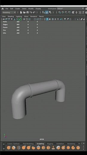 Simple Cylinder Modeling in Autodesk Maya 2023 #3dmodeling #mayatutorials #mayamodeling