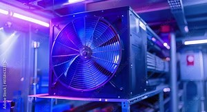 Concentrate on heat exchanger in condenser unit for optimal performance. Concept Heat Exchanger, Condenser Unit, Optimal Performance, Cooling Efficiency, Maintenance Practices Stock Video