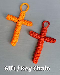 4.2K views · 165 reactions | Christmas Gift | DIY Macrame design || Handmade cross KEY Chain | Arts&Crafts | Facebook