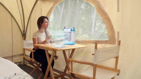 Portable Air Conditioners, 3-in-1 Portable AC Unit, Personal Mini Air Conditioner With 1000ml Water Tank, 2/4/6H Timer, USB Charging Small Cooling Fan (Include 5V 2A Adapter) For Indoor Office Bedroom