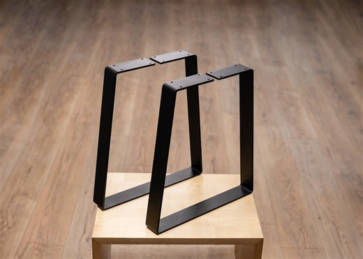 Metal Trapezoid Table Legs: Steel Bench, Coffee, Dining Table Base - Etsy Canada
