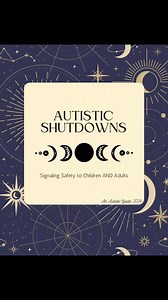 ✨Autistic shutdowns occur when something in our environment is intolerable. They could be triggered by transitions, unpredictability, sensory overwhelm, social overload, or stress (to list just a few). When we shut down our brains often go blank, like we cannot fully boot up or get ourselves to respond to our environment. We shut down to self protect so whatever is intolerable cannot continue harming us. ✨But people around us often want us to. They see our eyes go unfocused and our bodies freeze