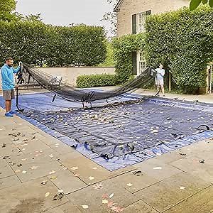 Doheny's Professional Grade Leaf Nets for In-Ground Swimming Pools | Keeps Leaves Out | Makes Clean-Up Fast | Versatile, Lightweight & Durable (24' x 44', Economy)