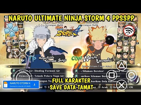 Game Naruto Ultimate Ninja Storm 4 PPSSPP Android Offline | Mod Naruto Ninja Impact