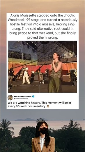 The Moment She Saved Woodstock 99 🎤 #AlanisMorissette #Woodstock99 #YouLearn #90sRock