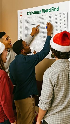 ⏰ Jumbo Thanksgiving & Christmas Word Search Poster – Giant 36"x24" Wall Game! 🎉 | Exciteddly.t