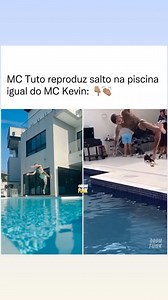 1.3M views · 12K reactions | MC Tuto faz salto na piscina, igual do MC Kevin #mckevin | BOM FUNK | Facebook