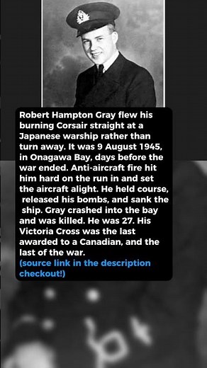 Canadian pilot pressed his attack with the aircraft burning #short #history #ww2