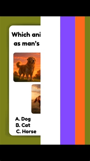 1.9K views · 351 reactions | Which animal is known as man’s best friend? A. Dog B. Cat C. Horse #quiz #fbreel #fun #challenge #mastermind #QuizChallenge #dog #cat #horse #MansBestFriend #Puppy #Canine #Pet #DogLover #FurryFriend #Loyal #Companion #ManBestFriend #Pets #DogLife #DogOfInstagram #DogsOfTwitter #CuteDogs #AdoptDontShop #Doggo #PuppyLove #DogMom #DogDad #FamilyPet #ManBestFriend #BestBuddies #UnconditionalLove #PetCompanion | Well Walking | Facebook