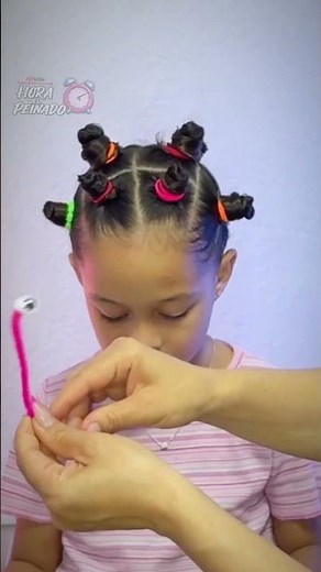 Crazy Hairstyle: Easy, Colorful, and Fun 🎉 | Perfect for School in 5 Minutes
