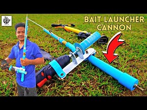 Homemade Fishing Cannon | How to Make a Bait Launcher Fishing | DIY Surf Fishing Air Cannon