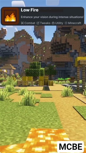 low on fire texture pack for mcbe #minecraft #shorts