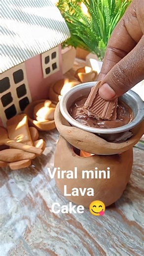viral mini lava chocolate cake tiny dessert recipes 😋#shortvideo#shortsviral #trending