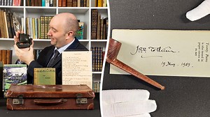 Tolkien's pipe and briefcase which carried first drafts of the Hobbit auctioned