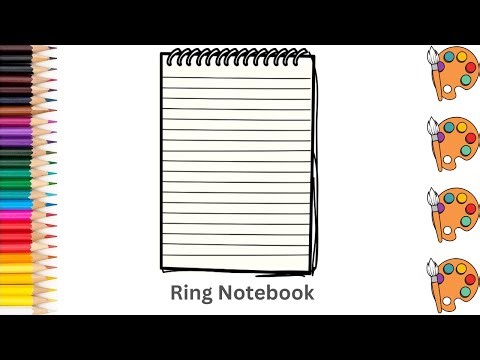 Ring Notebook - Sketch Art and Paint | Step by step tutorial | Pencil to Palette