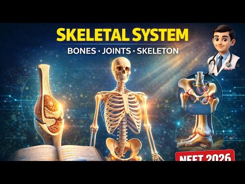 Skeletal System in Humans | Bones, Joints & Axial–Appendicular Skeleton | NEET 2026 #neet2026 AI