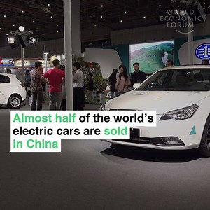 361K views · 4.9K shares | Half of all electric cars are sold in China. Read more: https://wef.ch/2IAyoAx | World Economic Forum | Facebook