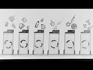 How To Draw Reduce Reuse Recycle Drawing // How To Draw Poster On Waste Management // Pencil Drawing