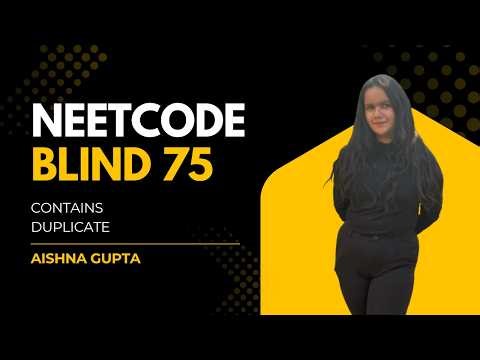 NeetCode Blind 75 – Contains Duplicate | Easy Python Solution (Explained)