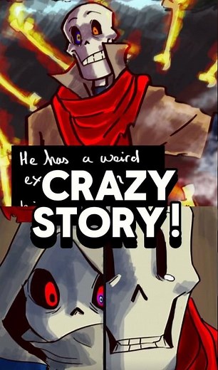 DustBelief Papyrus CRAZY Story! #undertale #sans #shorts