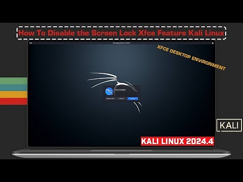 How To Disable the Screen Lock XFCE Feature Kali Linux 2024.4