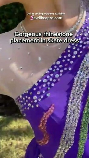 Gorgeous Rhinestone Placement by Sew Like A Pro™ member Josi.