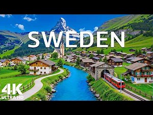 Sweden 4K | Beautiful Villages, River & Mountain Landscapes