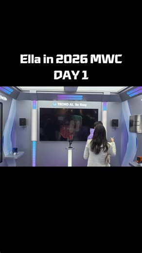 Day 1 at Mobile World Congress 2026 🇪🇸 Ella as TECNO AI really said: “Come closer, let me show you the future.” When innovation no dey make noise — it just makes everyone lean in 👀✨ #MWC2026 #TECNOAI #EllaAI #TechFuture #MWC26 #barcelona #tech #AI #congress