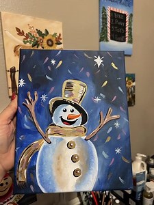 Join Bumble Designs for a cozy and creative evening as we paint “Snowman”, a whimsical yet elegant winter scene featuring soft snowfall, deep blue (or pick your own background color) with subtle golden accents. No experience needed! All supplies are included, and step-by-step instruction makes this a fun night for everyone. Details: Date: Thursday, November 13th Time: 7:00pm-9:00pm Location: Create 307 Gentry St., Spring, TX 77373 Coat: $35 per painter 🎟️IG: Link in bio | FB: Link in Events and