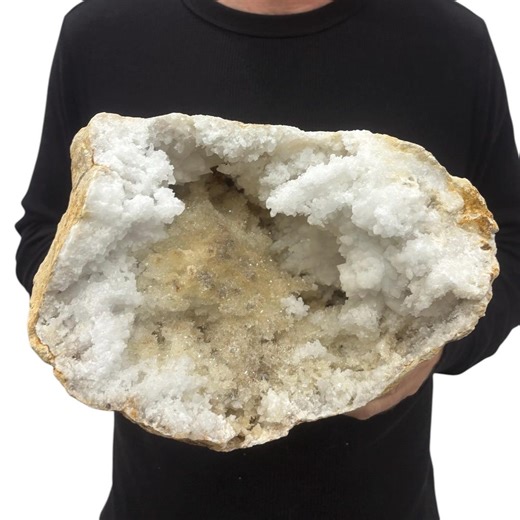 Large Natural Broken Moroccan Geode White | Clear Quartz Crystals 10” 16.9 Lbs - Etsy
