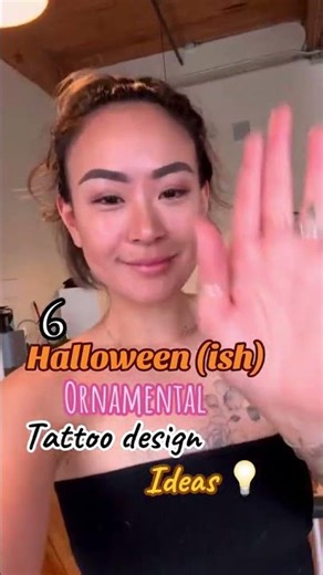 GOTH ORNAMENTAL and KIND OF HALLOWEENIE. Which flash would you get?? Comment below! #tattooidea