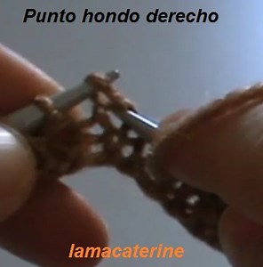 Como hacer el punto ingles con dos agujas o palitos