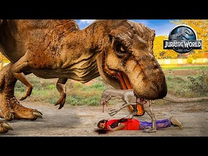 Jurassic World Camp Cretaceous Fan Made Film Part 4 | T Rex Chase | Huzi Films