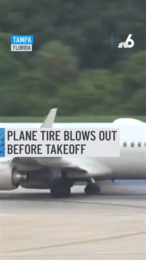 2.7K views | A video shows the tire of an American Airlines plane...