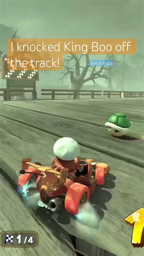 I knocked King Boo off the track! 😂😂😂 #mariokart #mariokartworld #nintendoswitch2 #nintendo