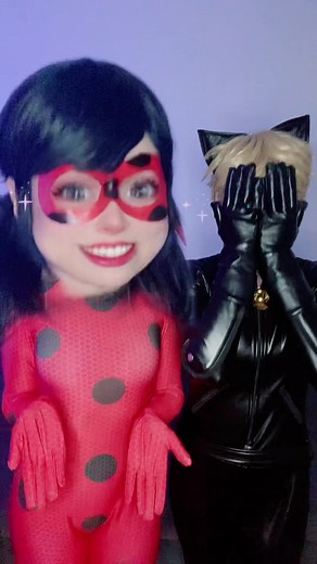 Cat Noir and Ladybug Cosplay Filter Fun